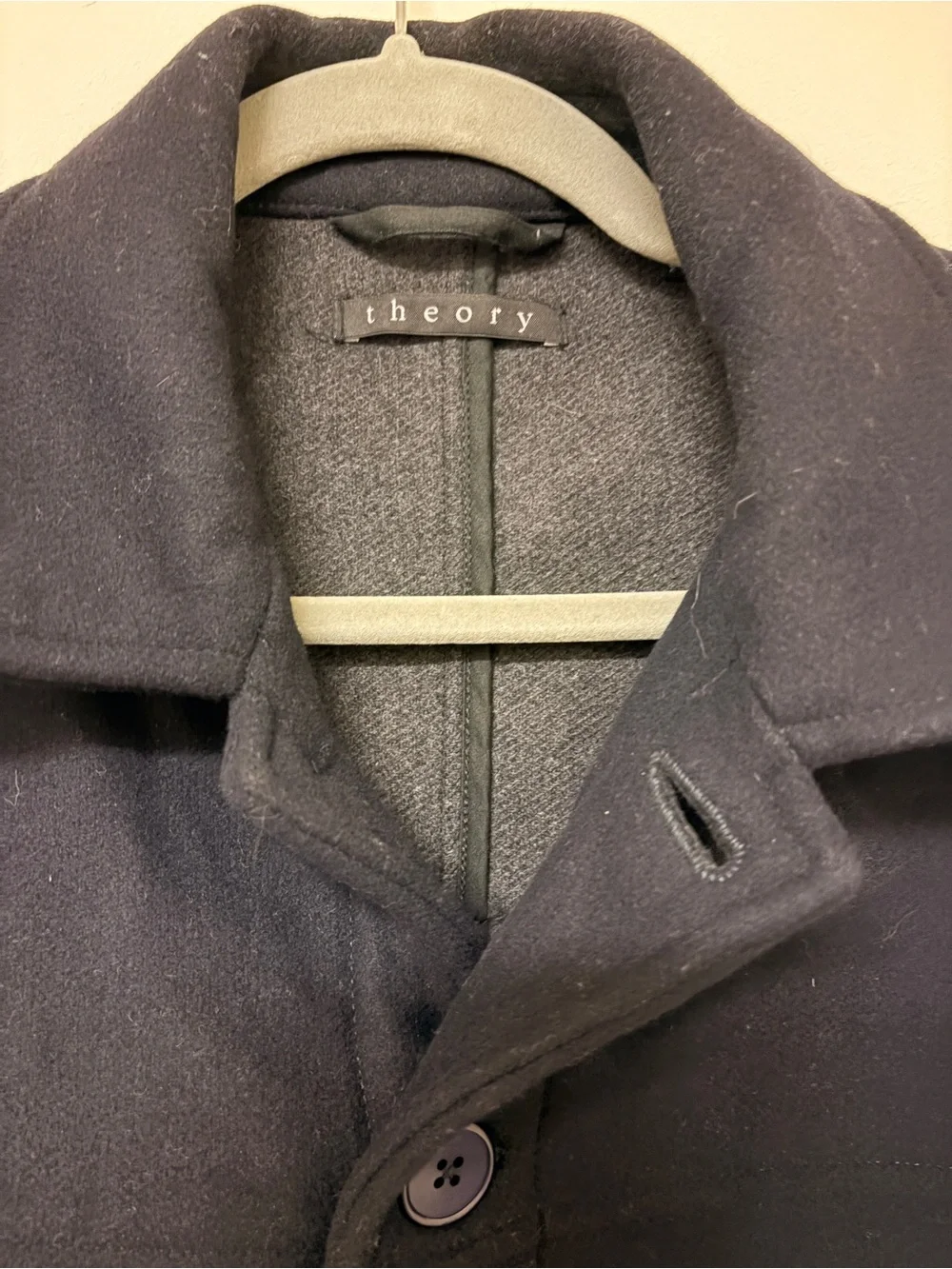 Theory Guntaar Erhart Wool Cashmere Field Jacket Navy Men’s Small Utility Coat